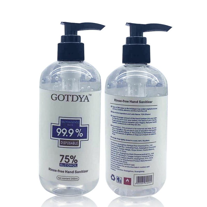 GOTDYA Hand Sanitizer Over 75% Alcohol Gel Waterless Dry-Quickly Dettol Hand Sanitizer with CE MSDS